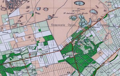 Kaart van de Peel in 1952