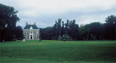 Foto van Huis te Vogelenzang: een statig landhuis met grote tuin
