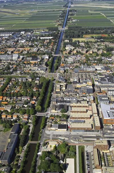 Luchtfoto van Hoofddorp.