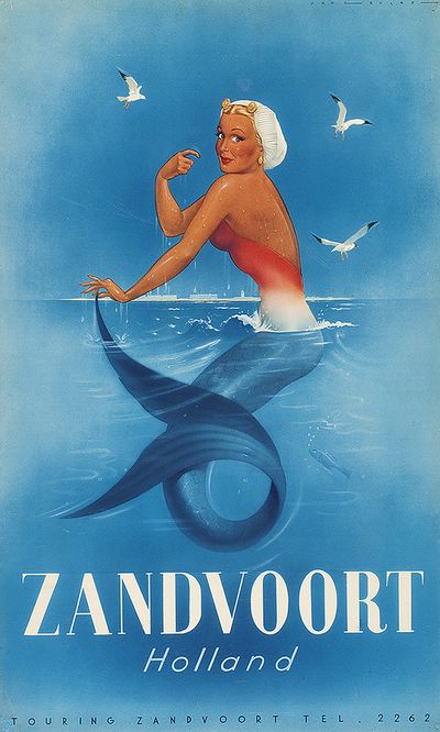 J.F. Lavies, Zandvoort Holland (1954), inkt en papier op spaanplaat, 102 x 62,5 cm