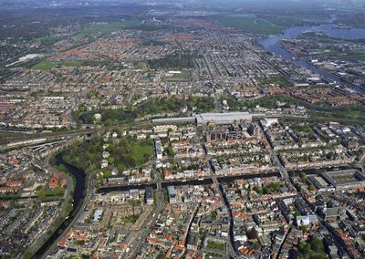luchtfoto van Haarlem.