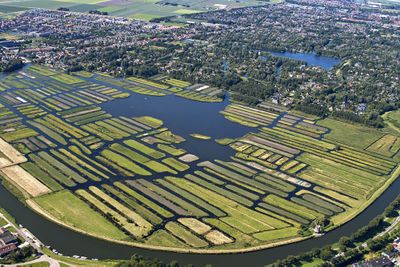 Luchtfoto van Broek op Langedijk.
