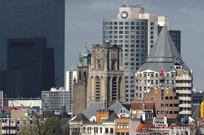 Prominente gebouwen in Rotterdam.