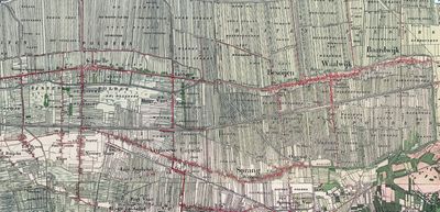 Kaart met Situatie Sprang en omgeving 1925.